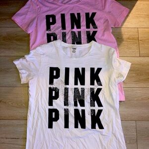 Pink not worn, white worn 2 possibly 3x